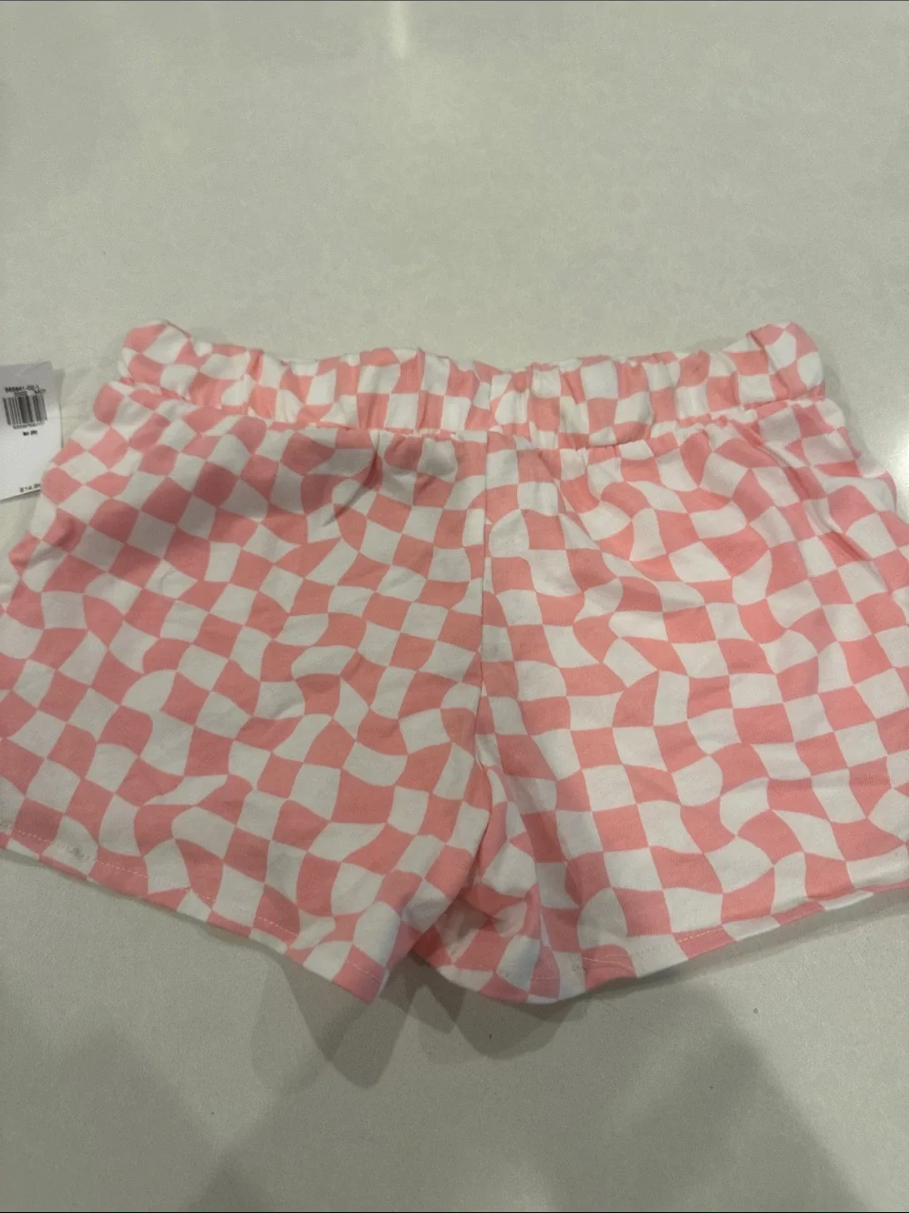 GAP Pink and White Checkered Girls' Shorts